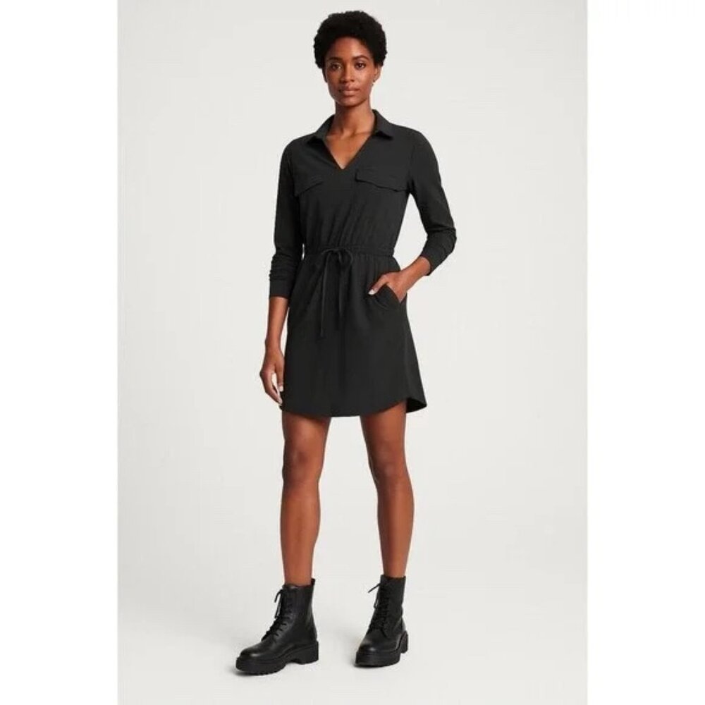 Athleta Zuma Long Sleeve Shirt Dress, 2X